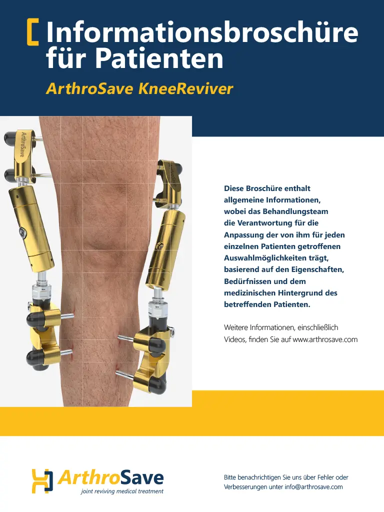 Broschüre ArthroSave KneeReviver